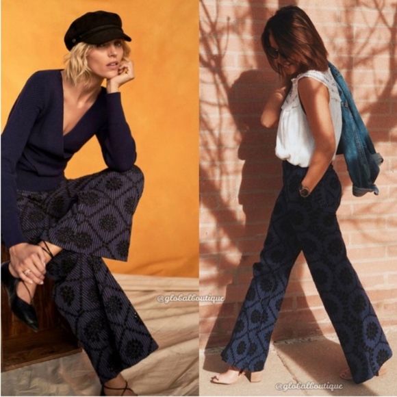 ANTHROPOLOGIE ETT:TWA Embroidered Eyelet Pants - Picture 2 of 8